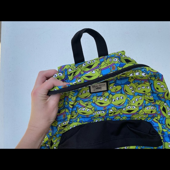 Rare Disney Vans Pixar Toy Story Aliens Backpack Rucksack Hidden Buzz Lightyear - Picture 10 of 16